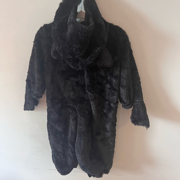 Black Cat Costume Snap Closure 3 Piece Fuzzy Warm Unisex Baby 12-24m - Picture 2 of 13